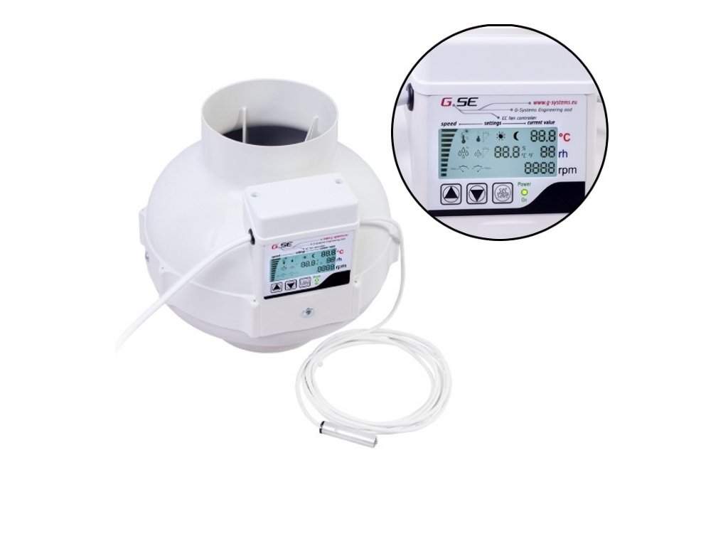 GSE EC fan digital temp/fugtighed Superseeds.dk