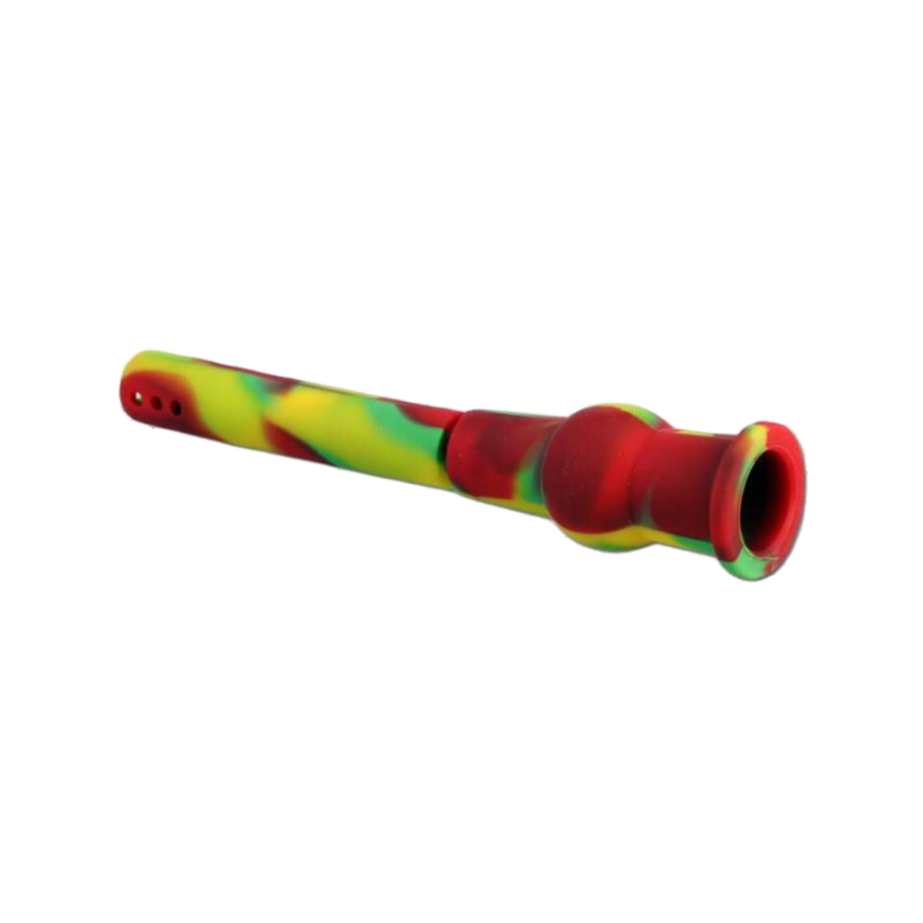 Silicone Chillum rasta - Black Leaf SG19