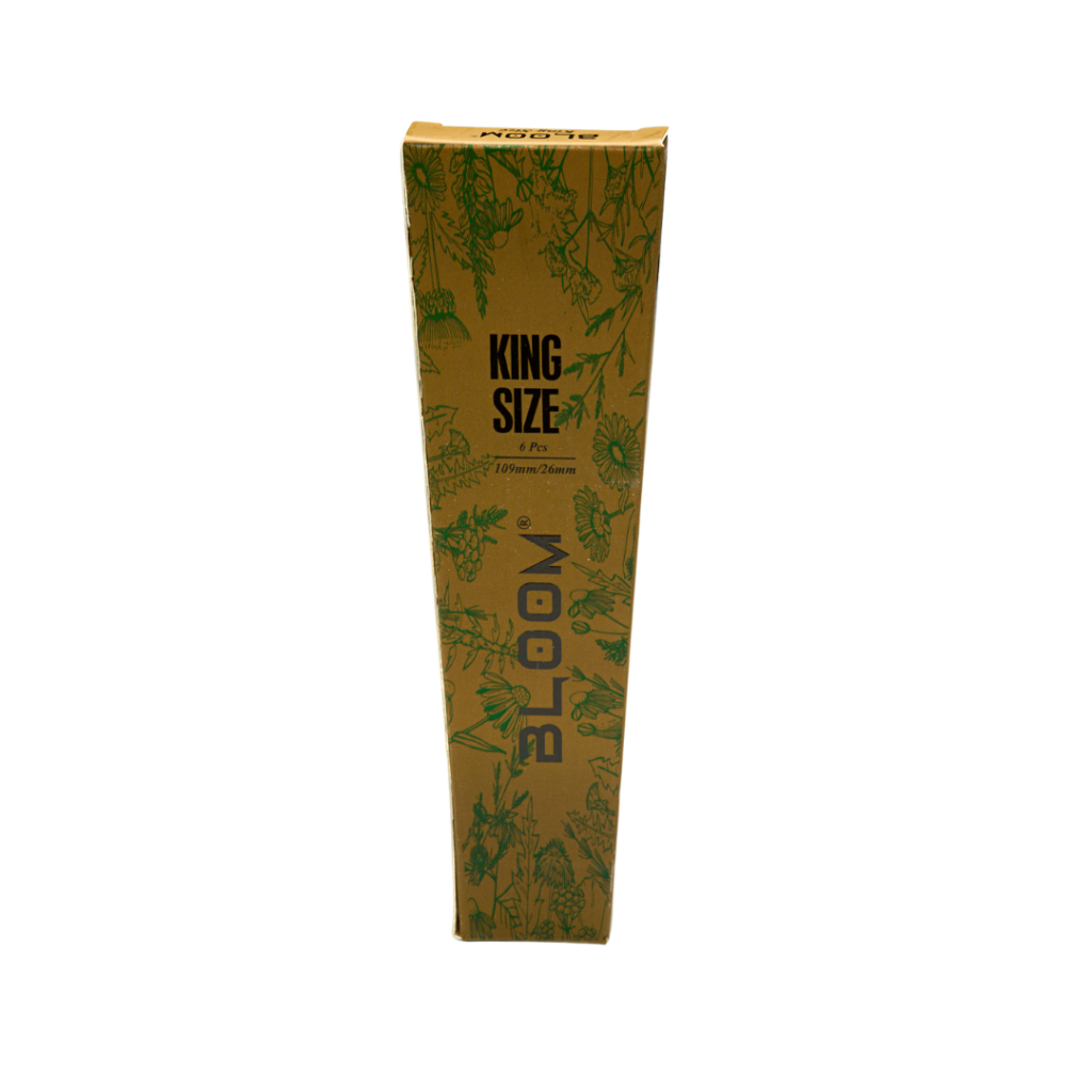 Bloom Unbleached cones King Size 6 stk