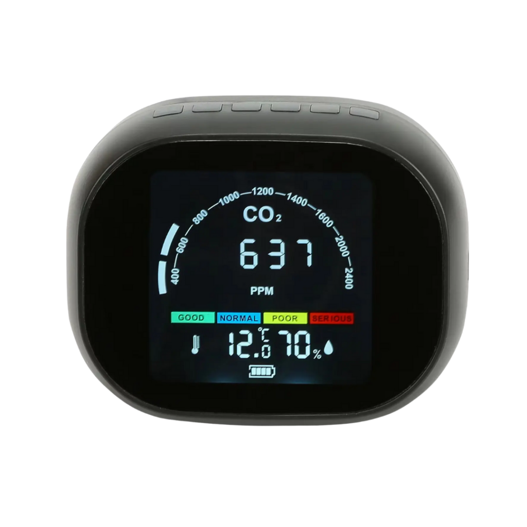 Digital Co2 måler - alarm temperatur og fugtighed