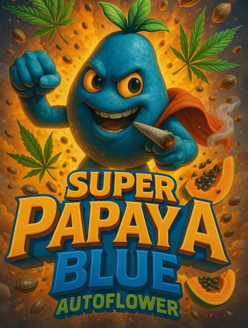 super-papaya-blue-brand