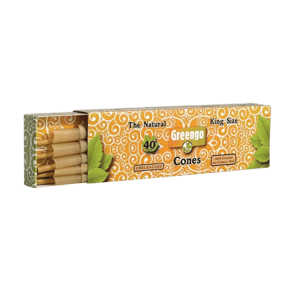 Greengo cones - king size unbleached 40