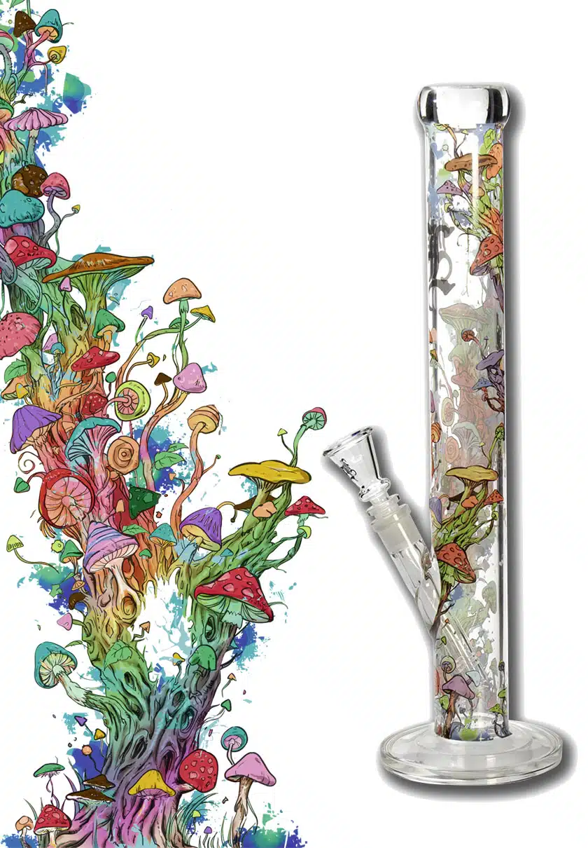 Mushroom Tree Glas Bong - BlackLeaf