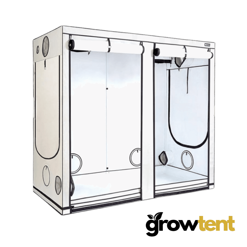 Grow Tent 240x120x200 cm, 600D White, 19 mm stænger
