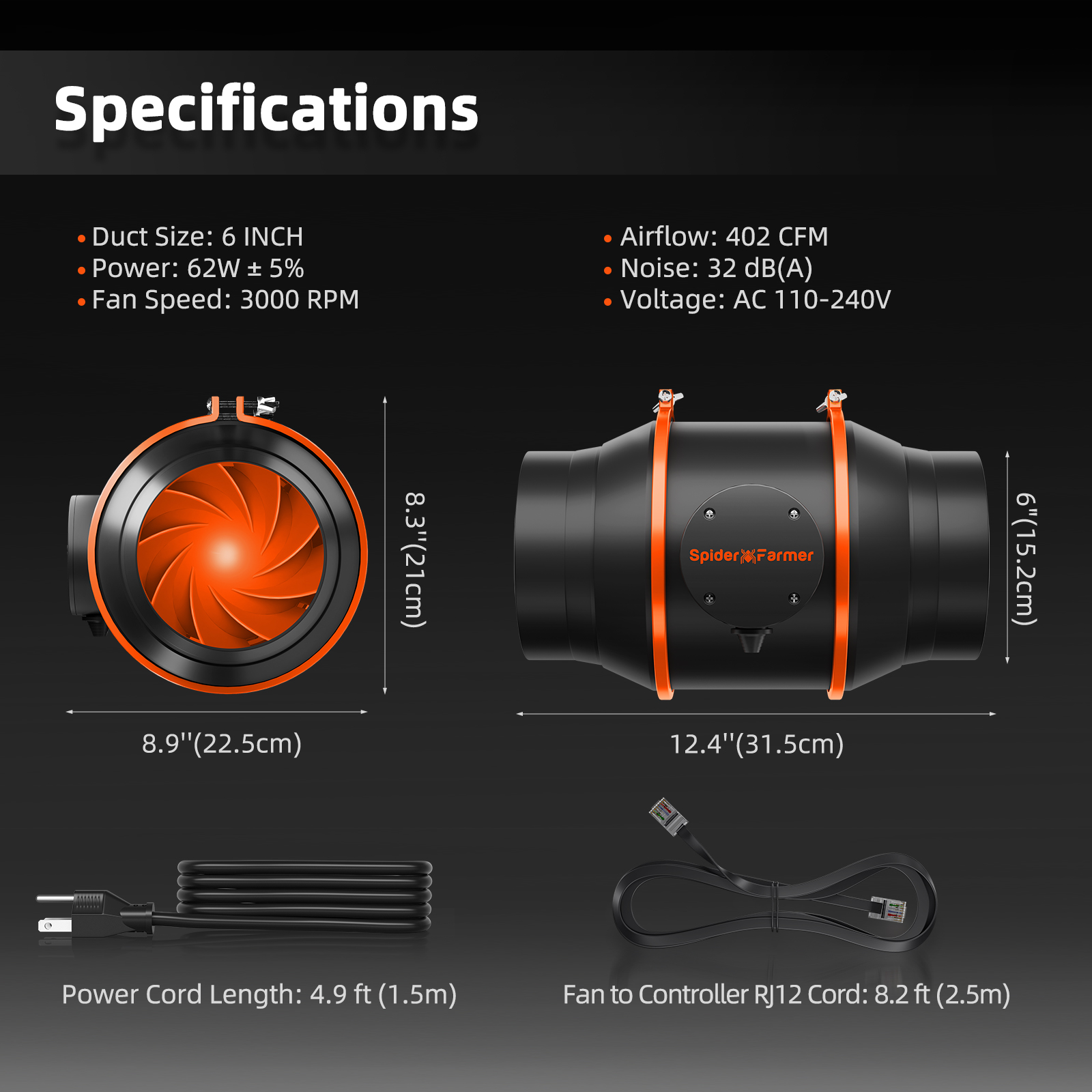 Size-of-6-inch-inline-fan-RJ12