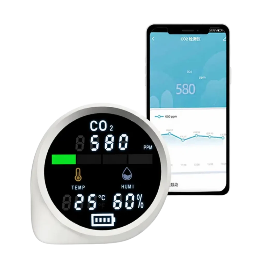 ClimateSense CO₂ Smart WiFi – 3-i-1 klimamåler med app